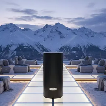 Аренда Обогреватель напольный электрический Hügett Floor Black 1821 B на площадке Rosa Peak (2320м) — ART SPACE