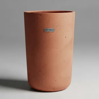 Аренда Кашпо для цветов Prosperplast Tubus Slim Beton Effect 64 35 л терракотовый в этно-парке «Моя Россия» — ART SPACE