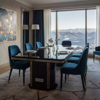 Аренда Стол интерьерный раздвижной RC9921 90 120 180 B5611 black в Rixos Krasnaya Polyana — ART SPACE