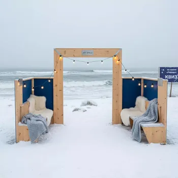 Аренда Фотозоны уличные на пляже «Ривьера» — ART SPACE
