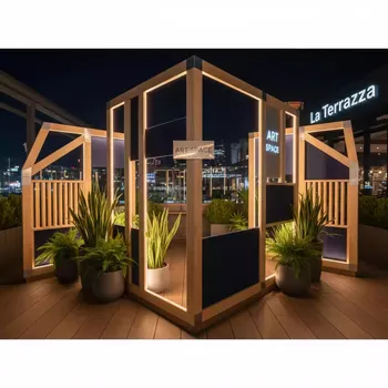 Аренда Ночная фотозона в ресторане «La Terrazza» — ART SPACE