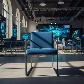 Аренда Стул Olys велюр Newtone blue металлический в гранд-отеле «Жемчужина» — ART SPACE