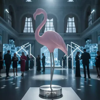 Аренда Фигуры фламинго розового цвета в Зимнем театре — ART SPACE