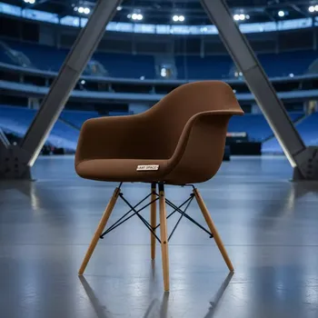 Аренда Чехол E07 на стул Eames коричневый в ледовом дворце «Большой» — ART SPACE