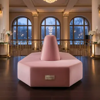 Аренда Пуф П пыльно розовый бархат в City Park Hotel Sochi — ART SPACE