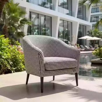 Аренда Кресло Story принт Гусиная лапка жаккард в Novotel Resort — ART SPACE
