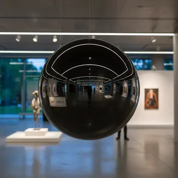 Аренда Шар зеркальный черный в Университете «Сириус» — ART SPACE