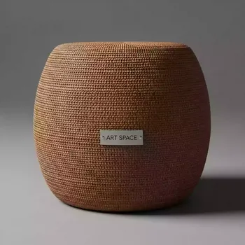 Аренда Оттоманка плетеная YH S4019W 1 brown в банкетном зале «Дельфин» — ART SPACE