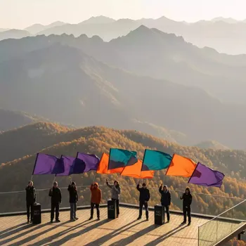 Аренда Задание флажковая азбука на площадке Rosa Peak (2320м) — ART SPACE