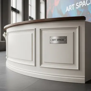 Аренда Стойка администратора Visit изогнутая на арене «Фишт» — ART SPACE