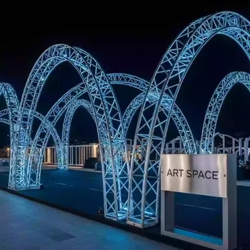 Аренда Шатер Арочный из ферм Металлик 8х6 м в Grand Karat Sochi — ART SPACE