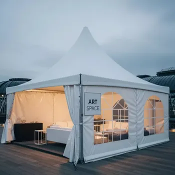 Аренда Шатер скатный 6х12 м в ресторане «Плакучая Ива» — ART SPACE