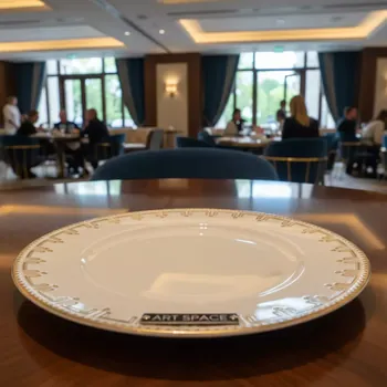 Аренда Тарелка закусочная Афина с золотыми бусинками 21 см в Rodina Grand Hotel & SPA — ART SPACE