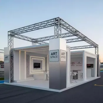 Аренда Шатер двускатный из ферм 8х6 м металлик на Сочи Автодроме — ART SPACE