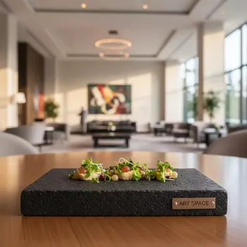 Аренда Блюдо для комплимента из Блюдо базальта 11х8 см в отеле Radisson Lazurnaya — ART SPACE