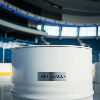 Аренда Стол бочка Barrel белый в ледовой арене «Шайба» — ART SPACE