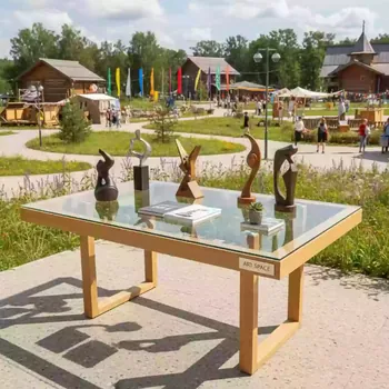 Аренда Столы Отэм Скай 160х75 см в этно-парке «Моя Россия» — ART SPACE