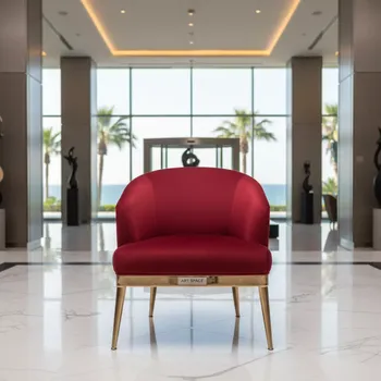 Аренда Стул Laval Gold обивка красный бархат в отеле Hyatt Regency Sochi — ART SPACE