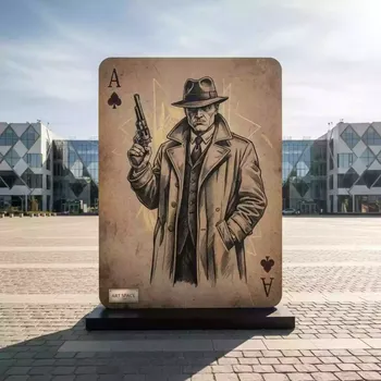Аренда Ростовая фигура карта гангстер на Медальной площади — ART SPACE