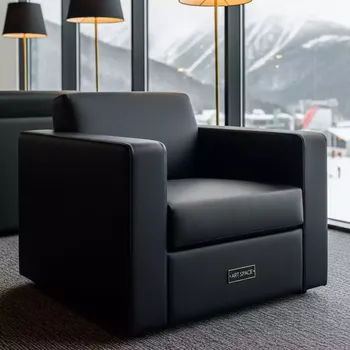 Аренда Кресло Milena черное из экокожи 04 094BK в Sochi Marriott Krasnaya Polyana — ART SPACE