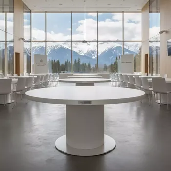 Аренда Стол банкетный Homer 100 White в Golden Tulip Rosa Khutor — ART SPACE