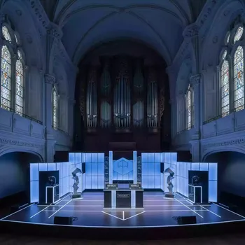 Аренда Огонек голубой НТК в Зале органной и камерной музыки — ART SPACE