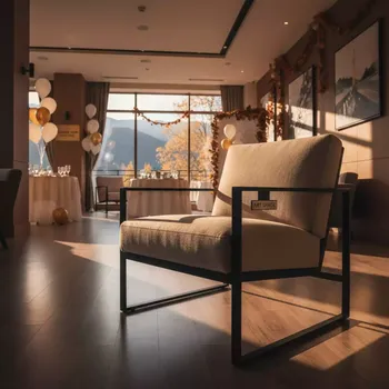 Аренда Кресло для отдыха Crest бежево черное в Golden Tulip Rosa Khutor — ART SPACE