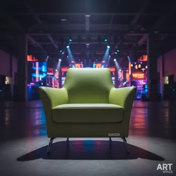 Аренда Стул Хит с подлокотниками черный муар экокожа лайм в Sochi Marriott Krasnaya Polyana — ART SPACE