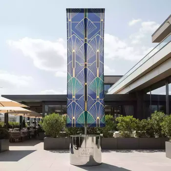 Аренда Флаг с односторонней печатью 5 метров в ресторане «Brunello» — ART SPACE