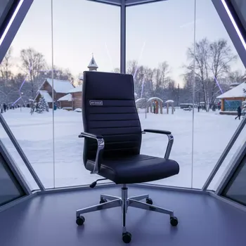 Аренда Кресло черное College H 916L 3 в этно-парке «Моя Россия» — ART SPACE