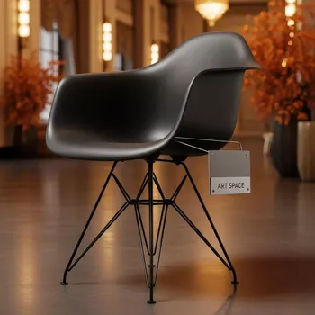 Аренда Стул дизайнерский Eames стиль DSW metal black в отеле Hyatt Regency Sochi — ART SPACE