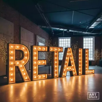 Аренда Буквы световые деревянные с лампочками в Radisson Blu Resort & Congress Centre — ART SPACE