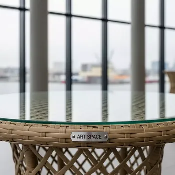 Аренда Стол из искусственного ротанга YH T4766G 2 beige в зале «Чайка» (Морпорт) — ART SPACE