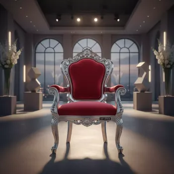 Аренда Стул Версаль серебряный с красной подушкой в Bridge Resort — ART SPACE