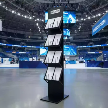 Аренда Стойка раздвижная напольная ProMega Office 05 025 A4 черная в ледовом дворце «Большой» — ART SPACE