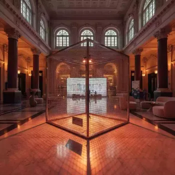 Аренда Куб из стальной сетки в Novotel Resort — ART SPACE