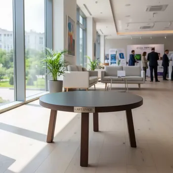 Аренда Стол кофейный Boden Ø 80 см антрацит коричневый в City Park Hotel Sochi — ART SPACE