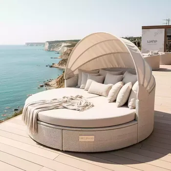 Аренда Шезлонг Ibiza круглый с капюшоном в ресторане «Sanremo» — ART SPACE