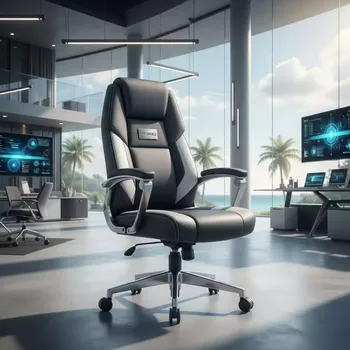 Аренда Кресло офисное Genesis EX 517 белое черное в комплексе Sea Galaxy — ART SPACE