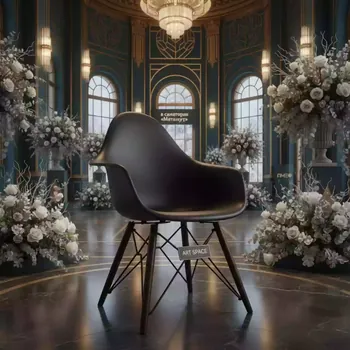 Аренда Стул дизайнерский Eames DSW metal black в санатории «Металлург» — ART SPACE