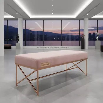 Аренда Банкетка Gold Rose розовая на теплоходе «Дагомыс» — ART SPACE