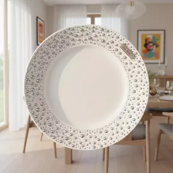 Аренда Тарелка Bellini Silver «Шар» 28 см на вилле «Анна» — ART SPACE