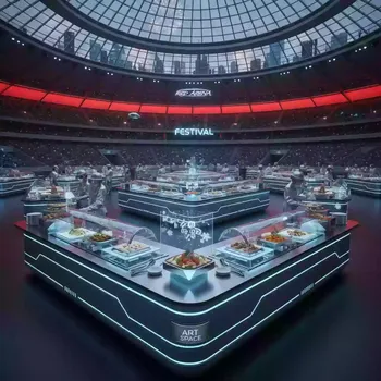 Аренда Фуршет новогодний Red Arena — ART SPACE