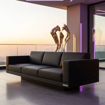 Аренда Диван трехместный President Black Sofa в Novotel Resort — ART SPACE