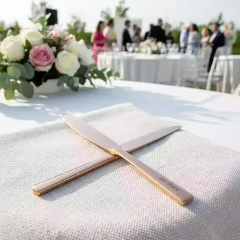 Аренда Нож столовый Sapporo розовое золото в банкетном зале «Дельфин» — ART SPACE