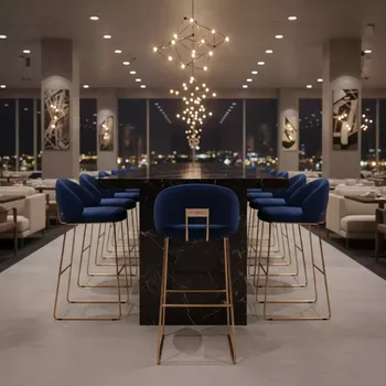 Аренда Стул барный с обивкой Globe S Bar Soft в ресторане «Магеллан» — ART SPACE
