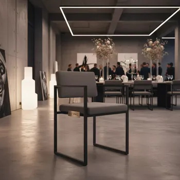 Аренда Стул Гэрью обеденный серый в Alpha Sirius — ART SPACE