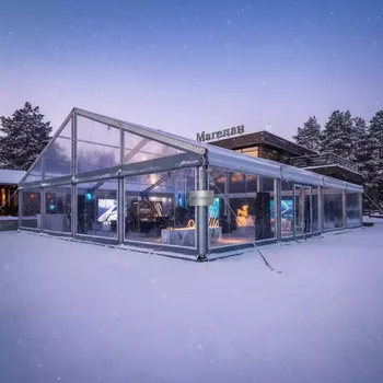 Аренда Тентовая конструкция шириной 20 м в ресторане «Магеллан» — ART SPACE