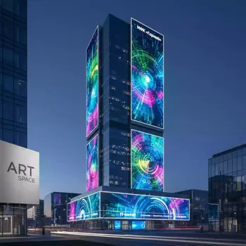 Аренда Светодиодные экраны на фасад здания в МФК «Горный» — ART SPACE