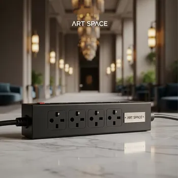Аренда Сетевой фильтр Power Cube SPG6 B3M 3 м 6 розеток 5 с заземлением 1 без чёрный в Гранд Отель Сочи — ART SPACE